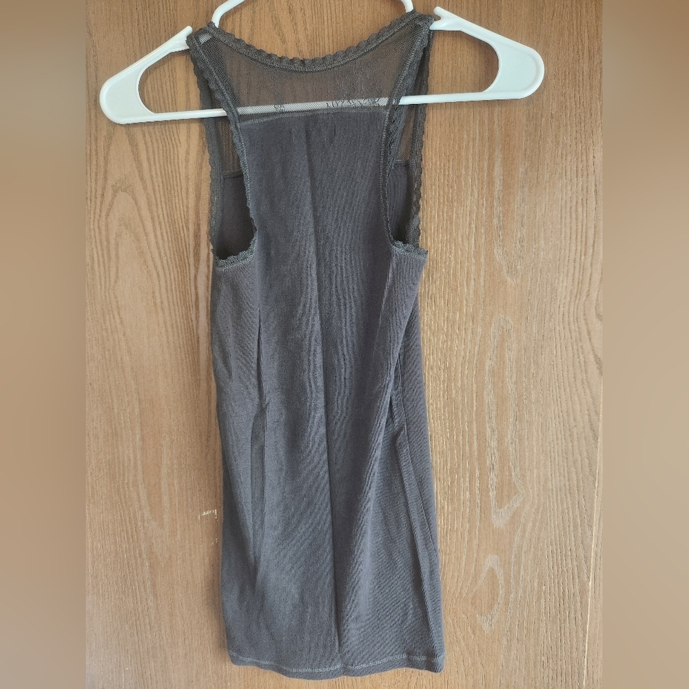American Eagle Outfitters Sheer Brown Tank Top - Picture 3 of 3